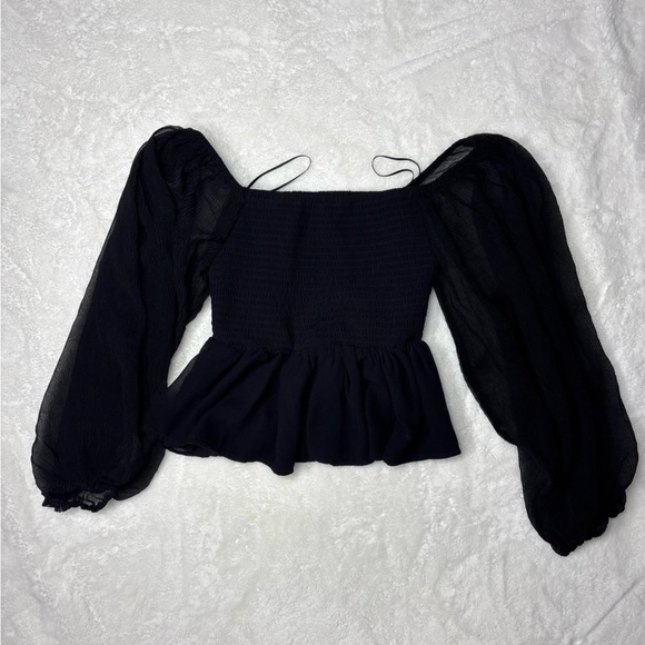 Guess Black Textured Top - Picture 1 of 3